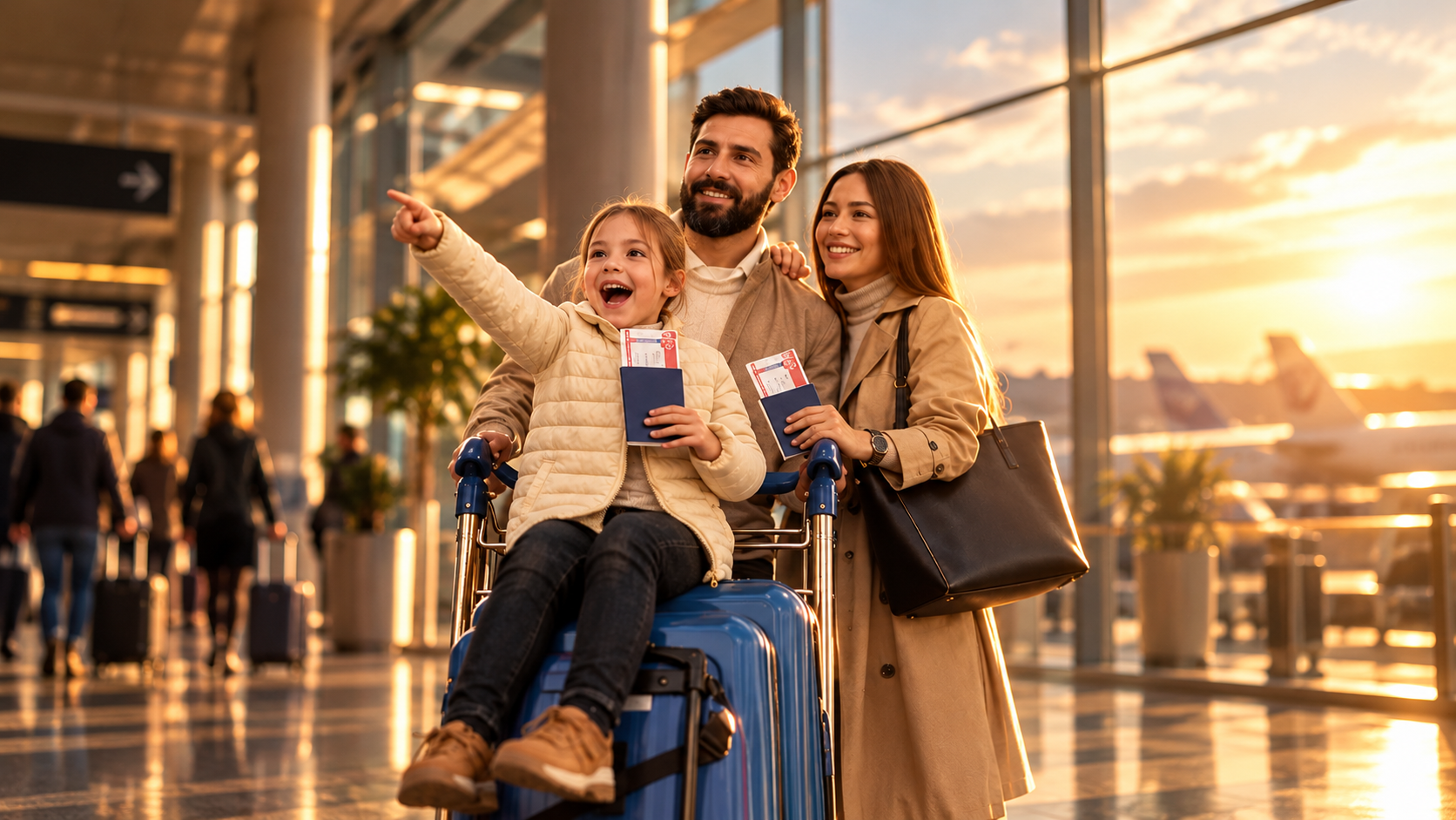 Familia planificando su movilidad internacional